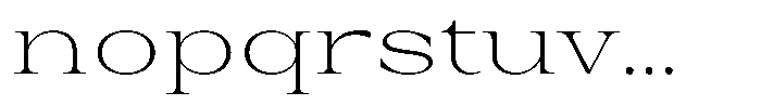Auralic Extra Light Expanded Font LOWERCASE
