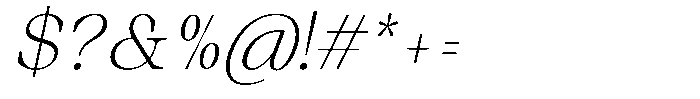 Auralic Extra Light High Condensed Italic Font OTHER CHARS
