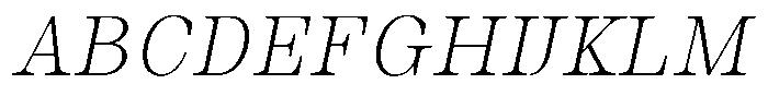 Auralic Extra Light High Condensed Italic Font UPPERCASE