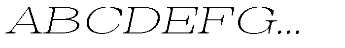 Auralic Extra Light High Exp Italic Font UPPERCASE