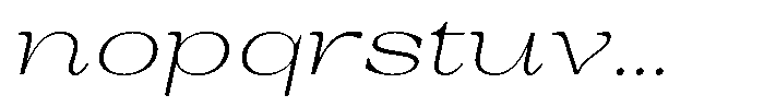 Auralic Extra Light High Exp Italic Font LOWERCASE