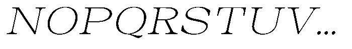 Auralic Extra Light High Italic Font UPPERCASE