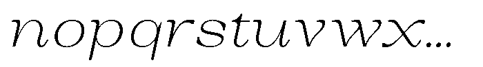 Auralic Extra Light High Italic Font LOWERCASE