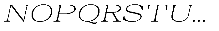 Auralic Extra Light High Sem Exp Italic Font UPPERCASE