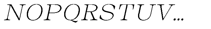 Auralic Extra Light High Semi Condensed Italic Font UPPERCASE