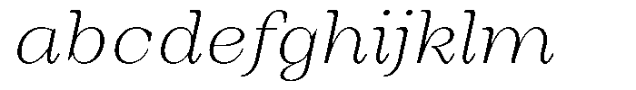 Auralic Extra Light High Semi Condensed Italic FONT