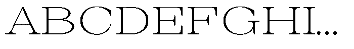 Auralic Extra Light High Semi Font UPPERCASE