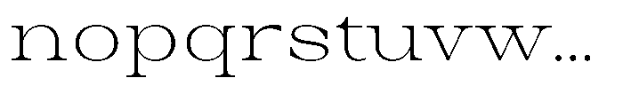 Auralic Extra Light High Semi Font LOWERCASE