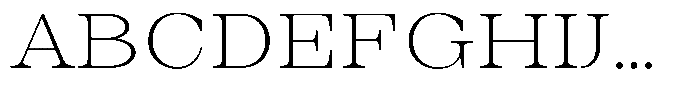 Auralic Extra Light High Font UPPERCASE