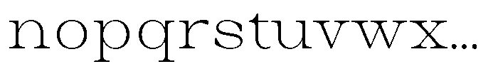 Auralic Extra Light High Font LOWERCASE