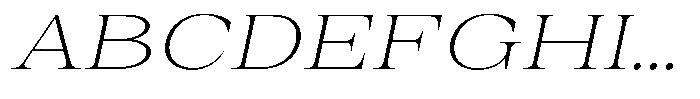 Auralic Extra Light Sem Exp Italic Font UPPERCASE