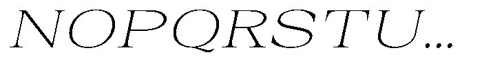 Auralic Extra Light Sem Exp Italic Font UPPERCASE
