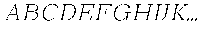 Auralic Extra Light Semi Condensed Italic Font UPPERCASE