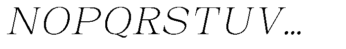 Auralic Extra Light Semi Condensed Italic Font UPPERCASE