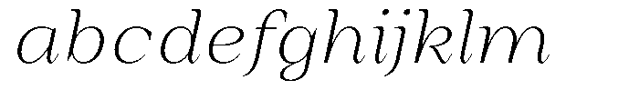 Auralic Extra Light Semi Condensed Italic FONT