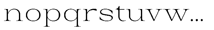 Auralic Extra Light Semi Font LOWERCASE