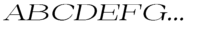 Auralic High Expanded Italic Font UPPERCASE