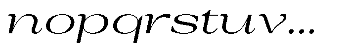 Auralic High Expanded Italic Font LOWERCASE