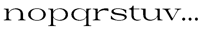 Auralic High Expanded Font LOWERCASE