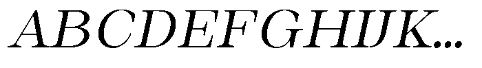 Auralic High Semi Condensed Italic Font UPPERCASE