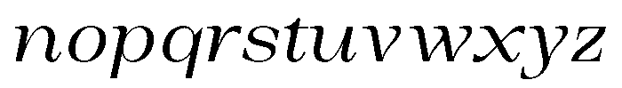 Auralic High Semi Condensed Italic Font LOWERCASE