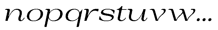 Auralic High Semi Expanded Italic Font LOWERCASE