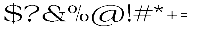 Auralic High Semi Font OTHER CHARS