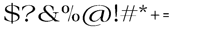 Auralic High Font OTHER CHARS