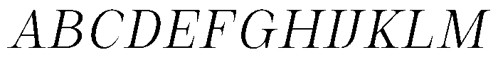 Auralic Light Condensed Italic Font UPPERCASE