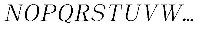 Auralic Light Condensed Italic Font UPPERCASE