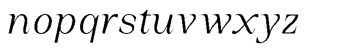 Auralic Light Condensed Italic Font LOWERCASE