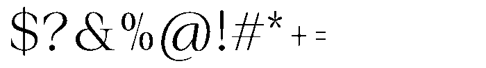 Auralic Light Condensed Font OTHER CHARS