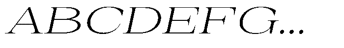 Auralic Light Expanded Italic Font UPPERCASE