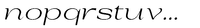 Auralic Light Expanded Italic Font LOWERCASE