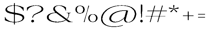 Auralic Light Expanded Font OTHER CHARS