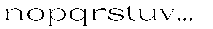 Auralic Light Expanded Font LOWERCASE