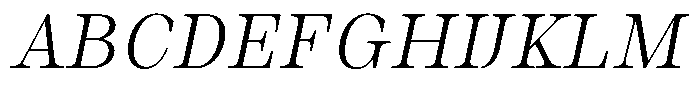 Auralic Light High Condensed Italic Font UPPERCASE
