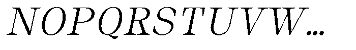 Auralic Light High Condensed Italic Font UPPERCASE