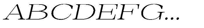 Auralic Light High Expanded Italic Font UPPERCASE