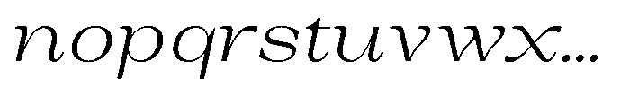 Auralic Light High Italic Font LOWERCASE