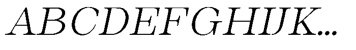 Auralic Light High Semi Condensed Italic Font UPPERCASE
