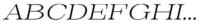 Auralic Light High Semi Expanded Italic Font UPPERCASE
