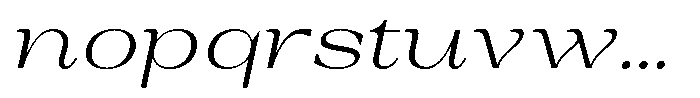 Auralic Light High Semi Expanded Italic Font LOWERCASE