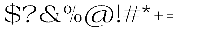 Auralic Light High Font OTHER CHARS