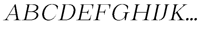 Auralic Light Semi Condensed Italic Font UPPERCASE