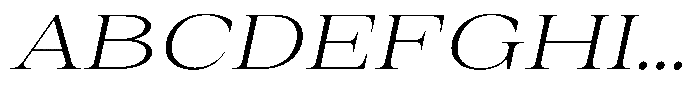 Auralic Light Semi Expanded Italic Font UPPERCASE
