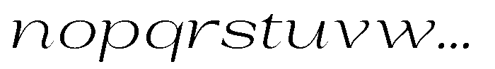 Auralic Light Semi Expanded Italic Font LOWERCASE