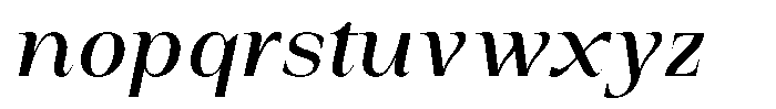 Auralic Medium Condensed Italic Font LOWERCASE