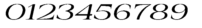 Auralic Medium Expanded Italic Font OTHER CHARS