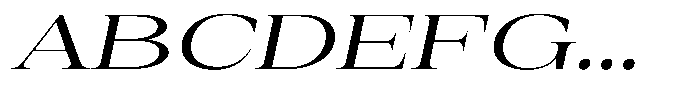 Auralic Medium Expanded Italic Font UPPERCASE